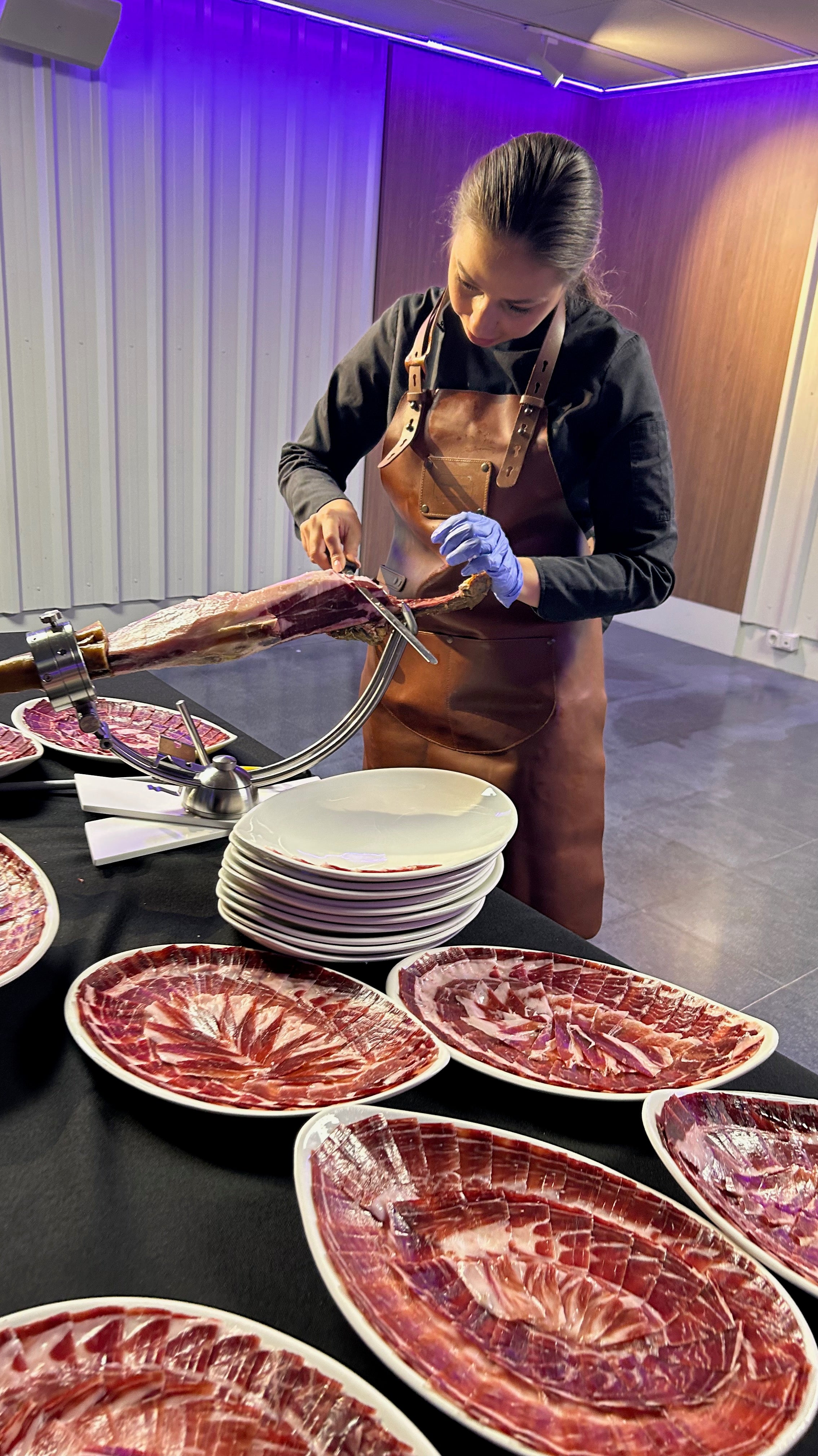 Cortador de jamón para bodas y eventos
