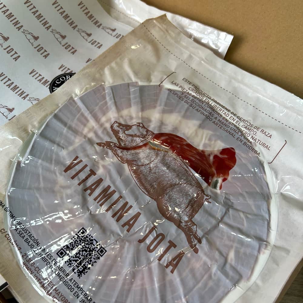 Ración de paleta ibérica de bellota 75% loncheada a cuchillo