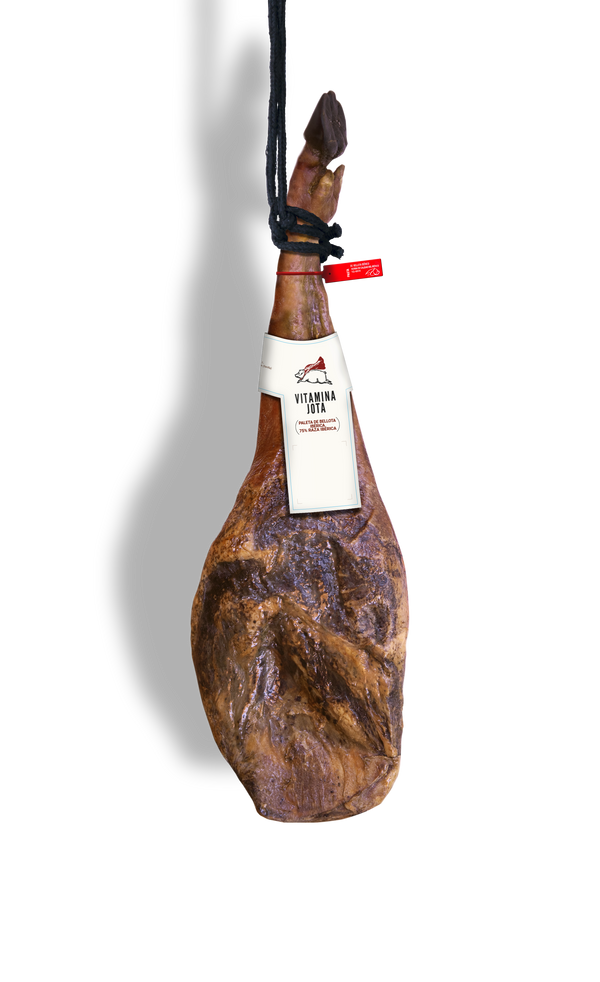 Paleta ibérica de bellota 75% raza ibérica entera con vitola Vitamina Jota