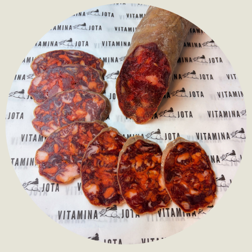 Chorizo Capa de Fuego ibérico picante Vitamina Jota