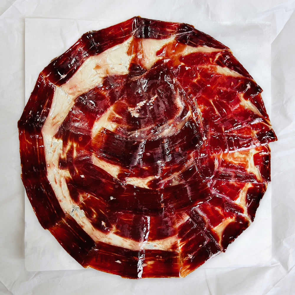 Sobre de jamón 100% ibérico de bellota cortado a cuchillo